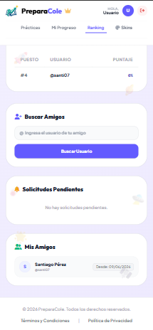PreparaCole - Estudiar con Amigos